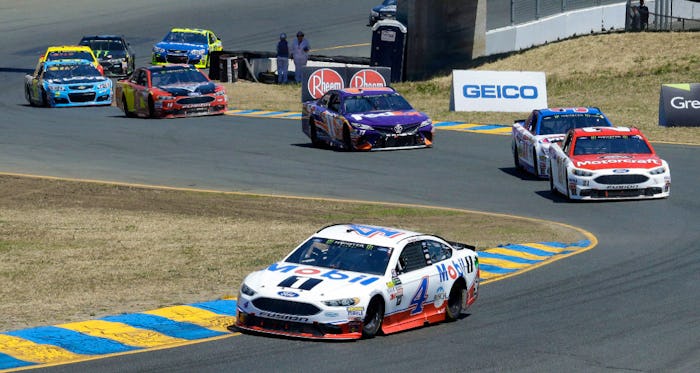 Harvick earns his first win with Ford